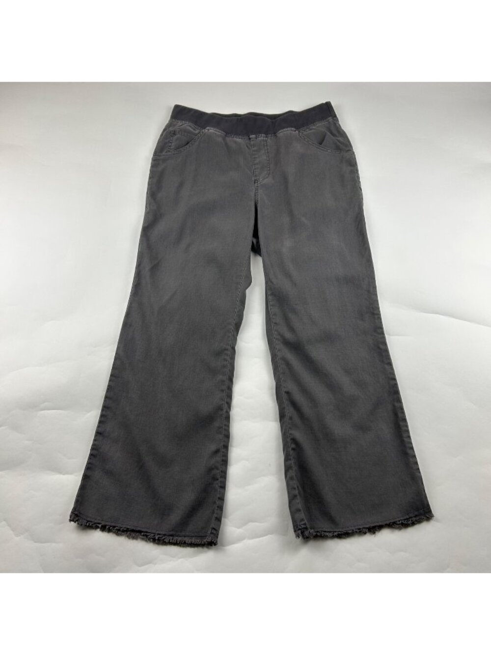 XCVI Wearables Gray Lightweight Pull On Relaxed Leg Ankle Pant L
